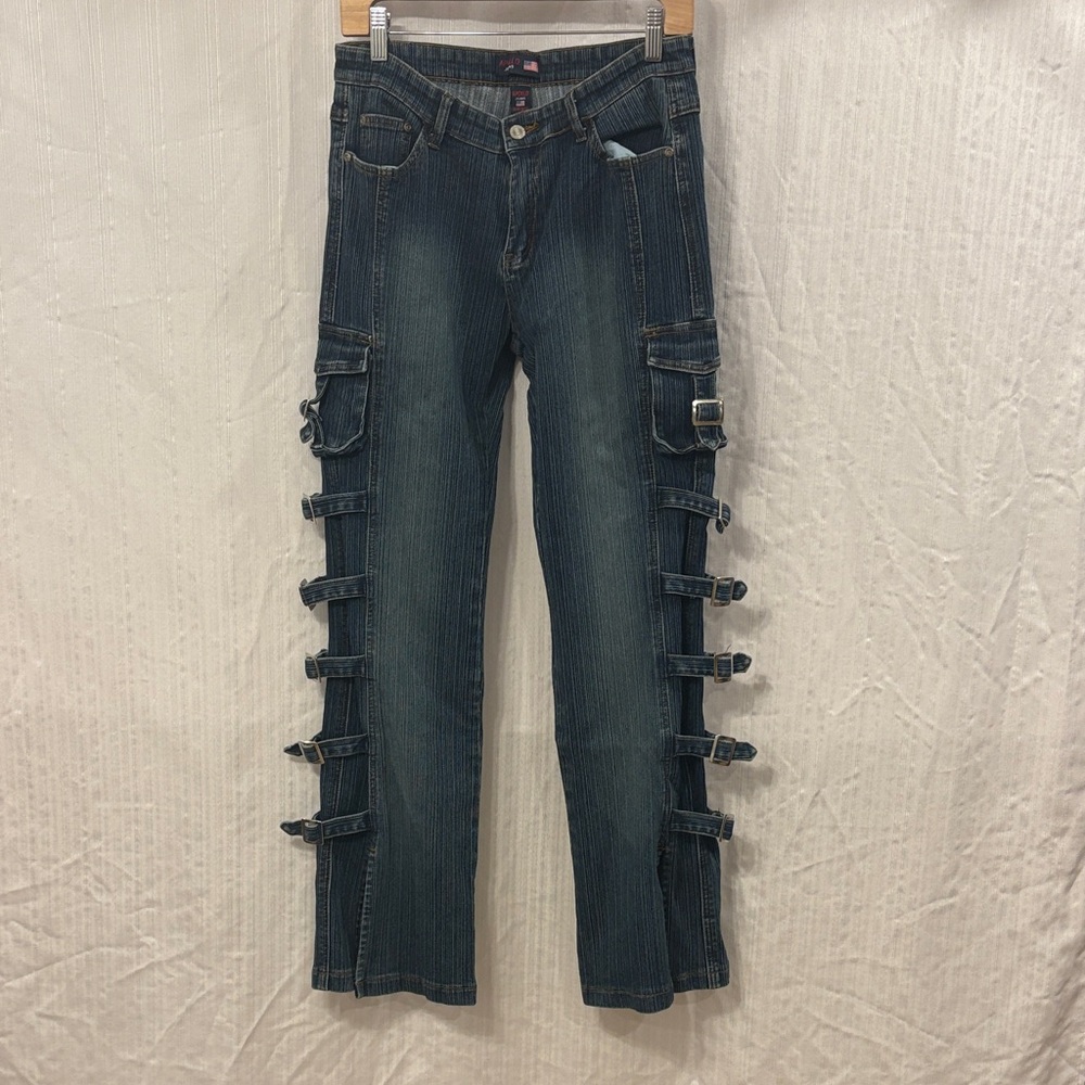 Y2K Vintage Apollo Jeans Buckle Detail Flare Jeans
